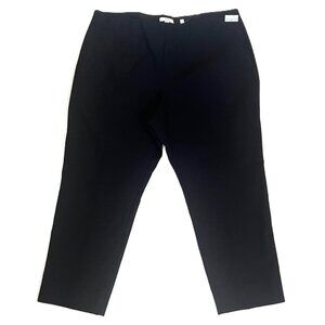 NWOT Vince Cropped Straight Stretch Pants Front/Back Seams Side Zip No Pkts 3X